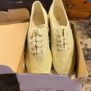 Keds Women's Sparkling Sneakers - cream  Glitter